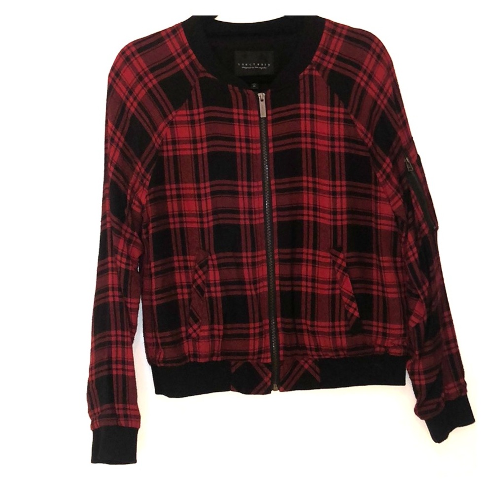 Flannel Bomber Jacket